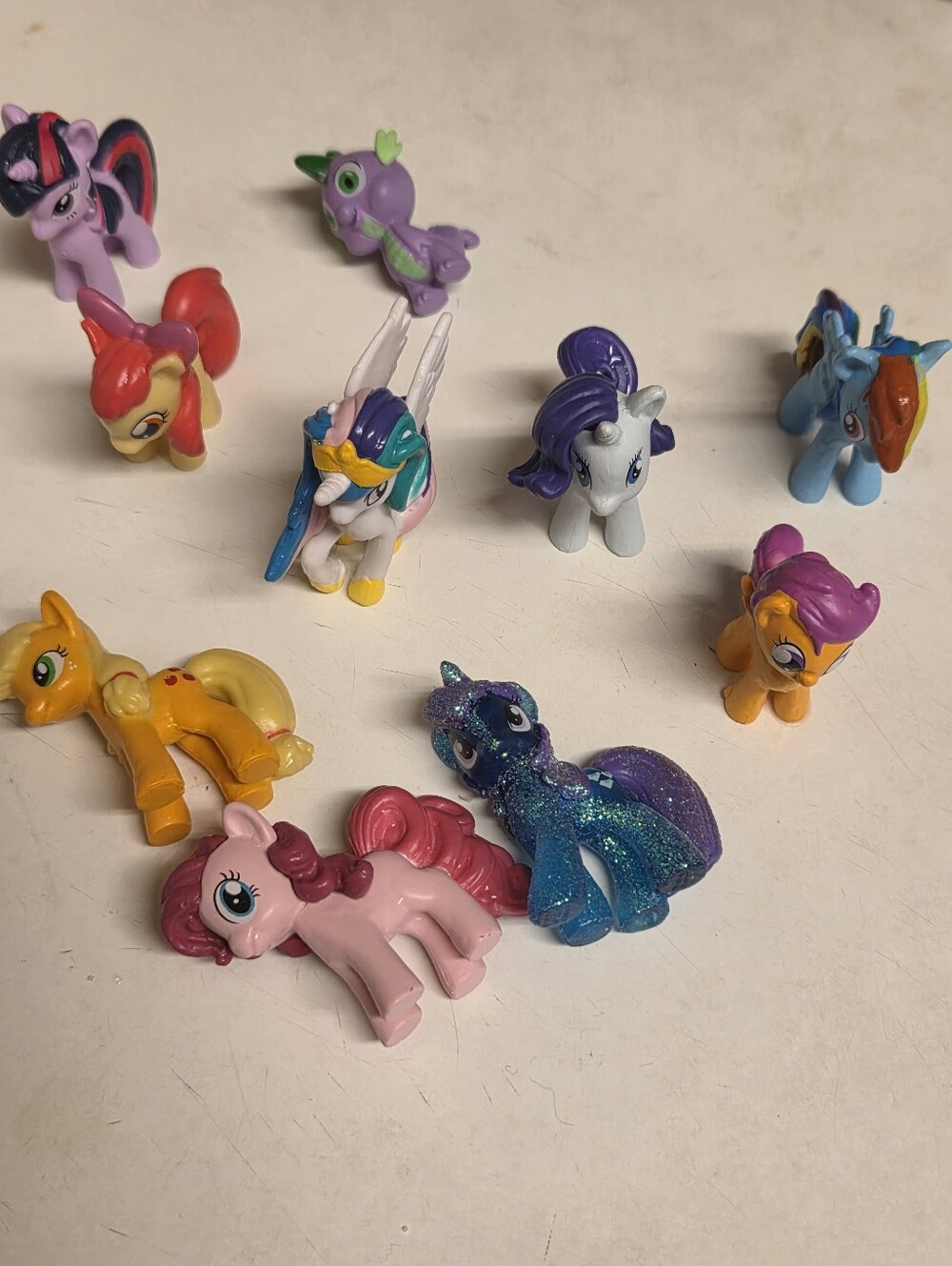 My Little Pony Mini Figures Set - Pink, Purple, Blue, Yellow, Orange